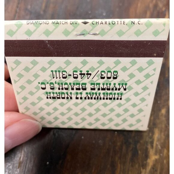 Vintage Matchbook Sullyfield Restaurant Myrtle Beach SC unstruck‎ 30 matches - Picture 5 of 5